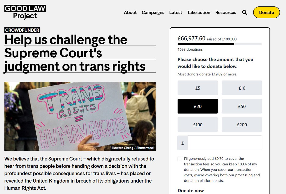 Jolyon Maugham is calling for all men to force their way into women's toilets. 

And he's doing this while crowdfunding for hundreds of thousands of pounds, which he will then be able to keep, for a case that he knows is impossible to fight, let alone win