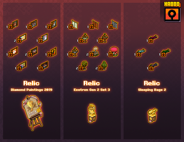 📦 𝗠𝗮𝘆’𝘀 𝗥𝗲𝗹𝗶𝗰𝘀 𝗮𝗻𝗱 𝗯𝗼𝗻𝘂𝘀 𝗶𝘁𝗲𝗺𝘀!

On May 2nd, we’ll be adding the following items to Collector Cabinets! Check the image to see the bonus item each set will get. Note that the bonus items will be claimable two weeks later on May 16th.

🖼️ Relic: Diamond