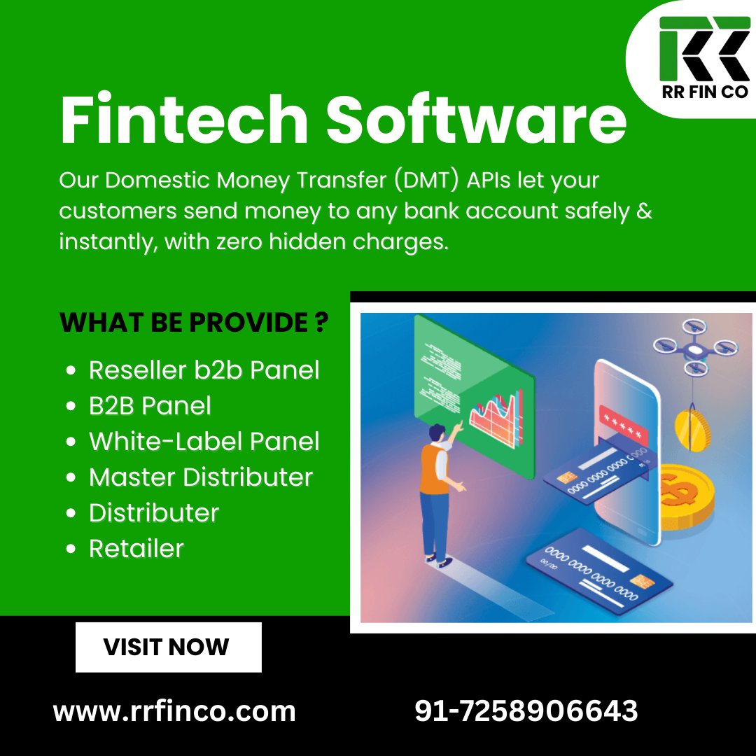 Financial technology (better known as fintech) is used to describe new technology that seeks to improve and automate the delivery and use of financial services.
rrfinco.com
#fintech #dmt #recharge #billpayment #fintechservice