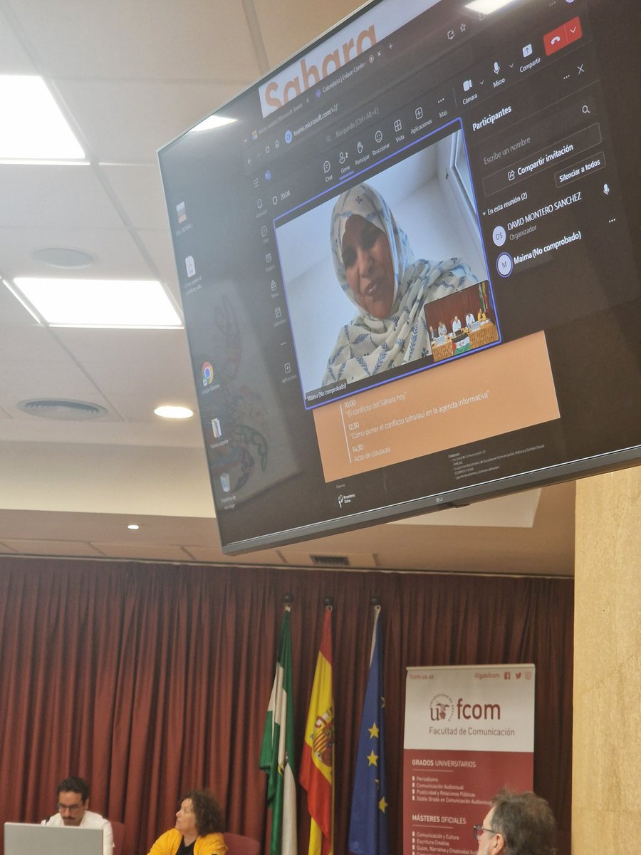 Ayer tuvo lugar una interesante jornada en la Facultad de Comunicación de #Sevilla donde pusimos el foco en el silencio mediático del #saharaoccidental .

Gracias a todas las personas que lo hicieron posible.🇪🇭✌️