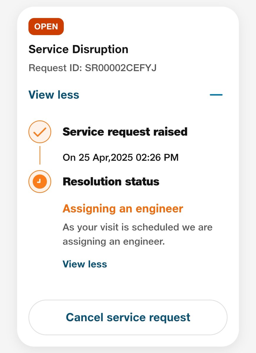 StudiosVidit's tweet photo. I am very much disappointed with the service jio is providing. Jio team is incapable of detect and resolve the issue in 14 days.
fiber team (mr Rohit and team) is not sure about the cause of the issue. This is the most unprofessional service I have ever had @JioCare @reliancejio https://t.co/sgkxp2Iaku