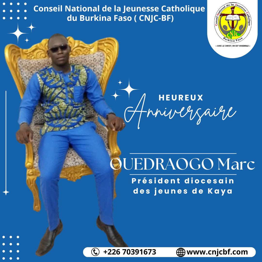 cnjcbf's tweet photo. 𝗢𝗨É𝗗𝗥𝗔𝗢𝗚𝗢 𝗠𝗮𝗿𝗰, 𝑷𝒓é𝒔𝒊𝒅𝒆𝒏𝒕 𝒅𝒊𝒐𝒄é𝒔𝒂𝒊𝒏 𝒅𝒆𝒔 𝒋𝒆𝒖𝒏𝒆𝒔 𝒅𝒆 𝑲𝒂𝒚𝒂, souffle une souffle une bougie de plus en ce jour, 𝟐𝟔 𝐚𝐯𝐫𝐢𝐥.

𝑵𝒐𝒖𝒔 𝒏𝒐𝒖𝒔 𝒓é𝒋𝒐𝒖𝒊𝒔𝒔𝒐𝒏𝒔 𝒂𝒗𝒆𝒄 𝒍𝒖𝒊 𝒆𝒕 𝒑𝒓𝒊𝒐𝒏𝒔 𝑫𝒊𝒆𝒖, 𝒅𝒆 𝒍𝒆 𝒃é𝒏𝒊𝒓🙏🏾. https://t.co/UmygrrpTjG