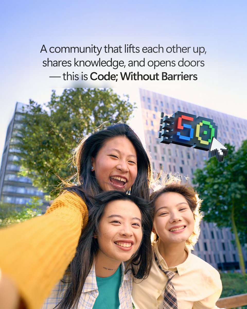 microsofttech's tweet image. Breaking barriers and challenging the status quo in tech isn’t easy, but we can change the game one line of code at a time.

#Microsoft50 #CodeWithoutBarriers #GenderEquality #ChallengeAccepted