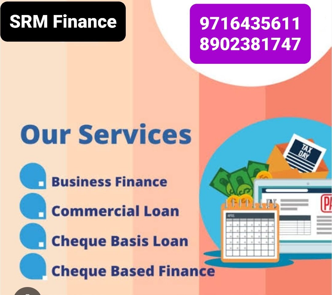 sandipan68's tweet image. #ChequeBasedBusinessFinance
#ChequeBasedFinance
#ChequeDiscounting
#ChequeFinance
#ChequeBasedLending

SRM Finance || SRM Solutions
》LOAN 》ITR 》INSURANCE 》CIBIL 》Delhi JOBS 》Work VISA 》PROPERTIES 
WhatsApp @ 9716435611 | 8902381747
R-7A, Main Green Park, New Delhi - 16