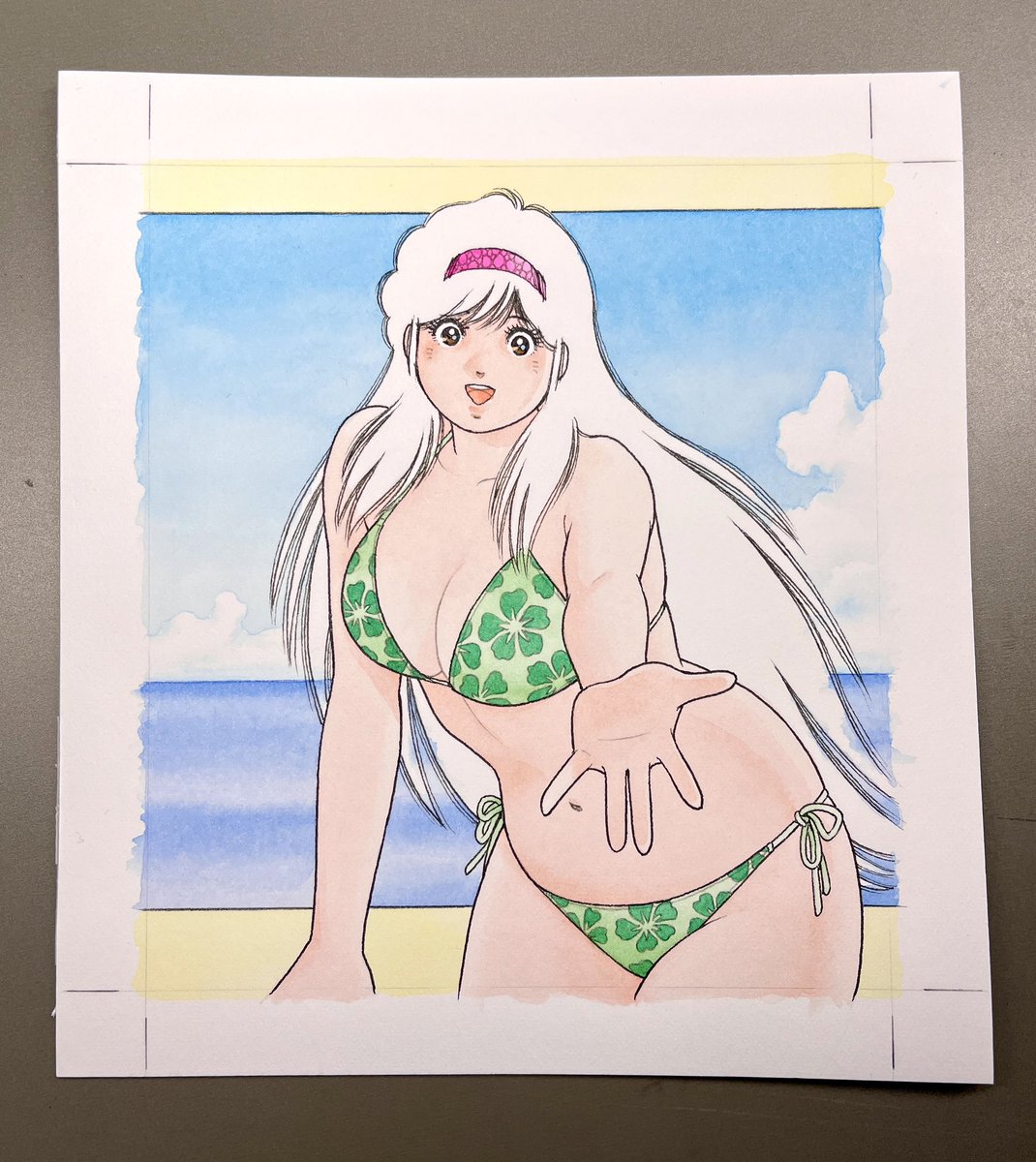水彩イラスト彩色過程
タイトルは…まだ未定
ミニ色紙サイズです🎃🖼️ 