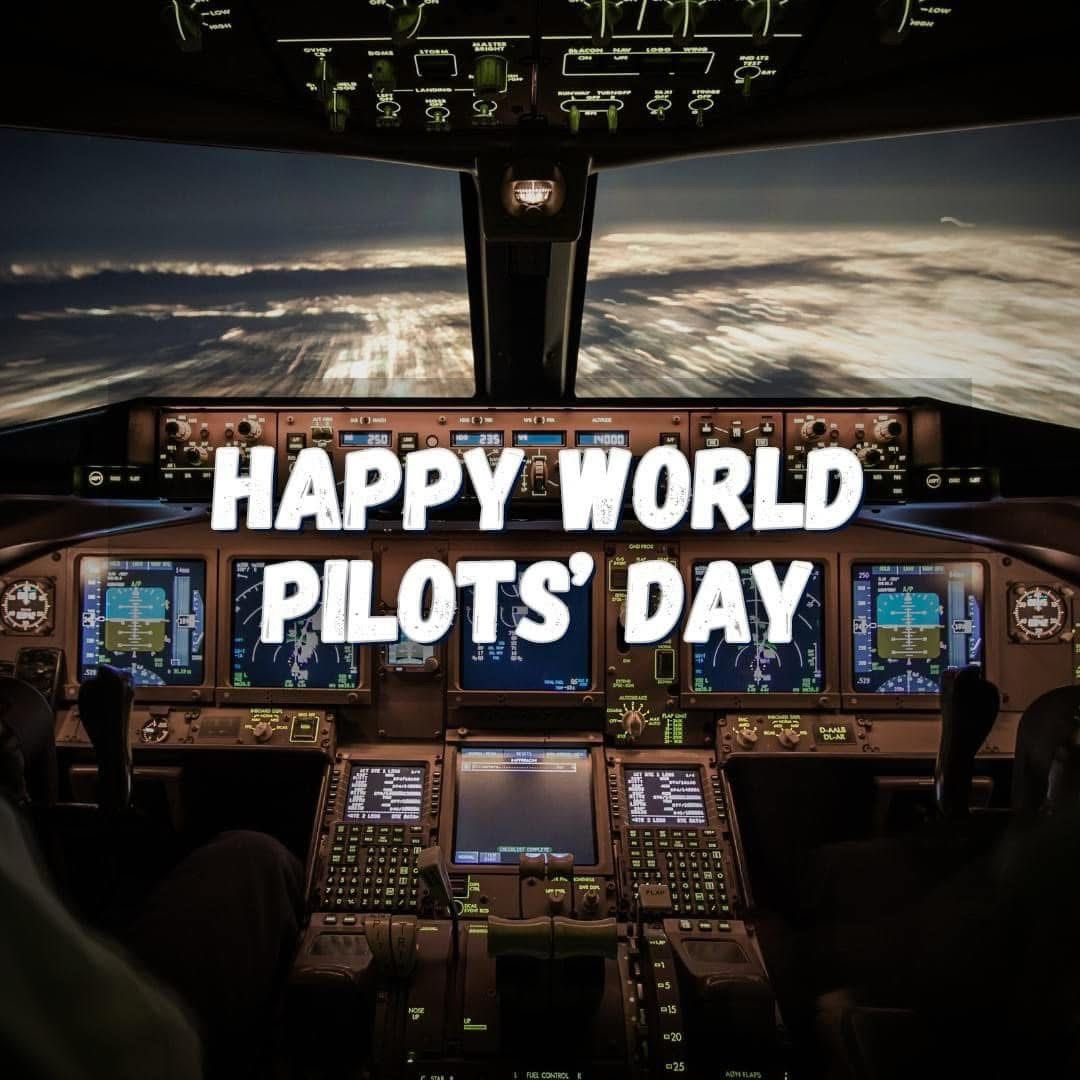kothari_sunit's tweet photo. "Happy World Pilots Day! 

To all the fearless aviators soaring the skies, your dedication and skill inspire us all. Thank you for keeping the world connected and safe. ✈️ 

Safe Skies, Captains! https://t.co/Kbkf76ht7B