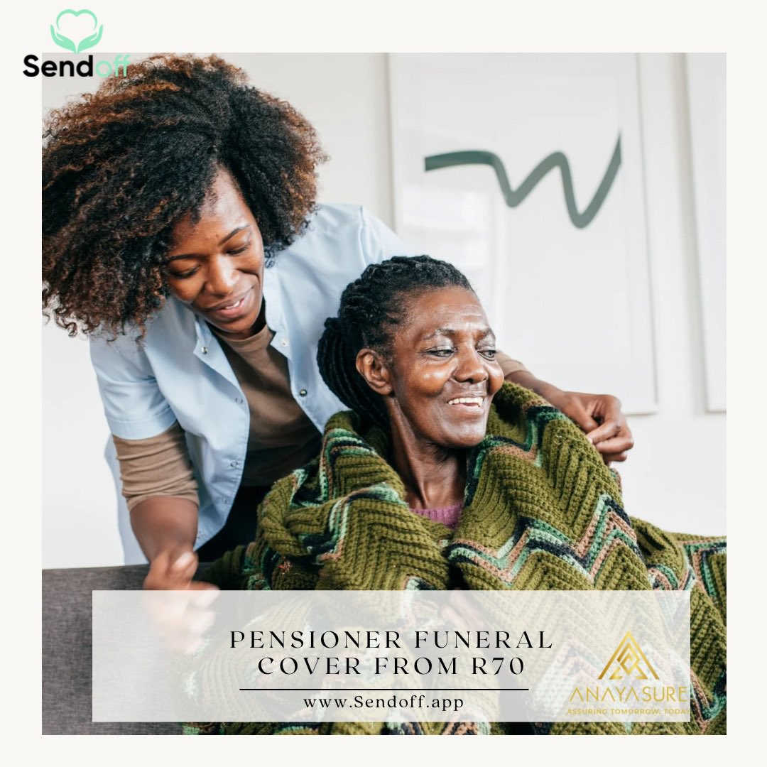 Sendoffapp's tweet photo. Get peace of mind and ease the financial burden that comes with funerals . Sign your parents up for pensioner funeral cover from as little as R70 per month. https://t.co/Ut7l3vtVeA