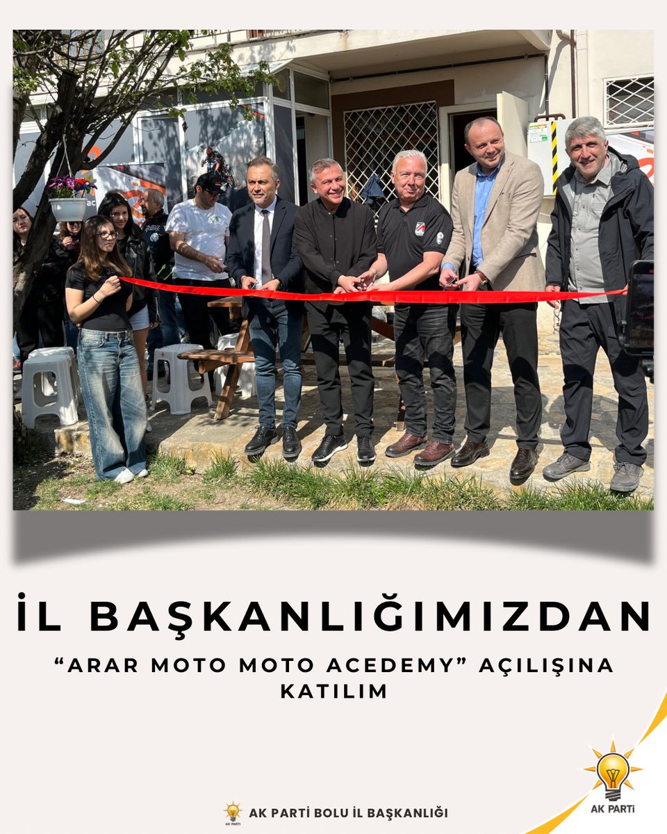 akpartibolu14's tweet photo. 📌AK Parti Bolu İl Başkanlığı olarak İl Başkanımız Sayın Suat Güner,İl Genel Meclis Başkanımız Sayın Ekrem Çetinkaya ve İl Başkan Yardımcımız Sayın Mehmet Arslan ile birlikte,ARAR Moto Academy’nin açılış programına katılım sağladık. 🌟 https://t.co/PXbWGMhfwV
