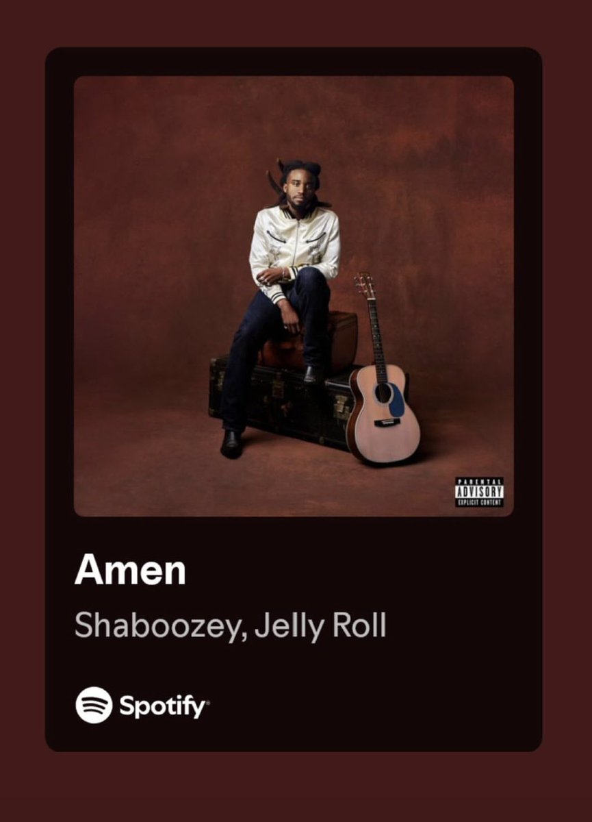 justTonda's tweet photo. This new Shaboozey song featuring Jelly Roll AMEN is so good!! https://t.co/AEhIoxT2Dn