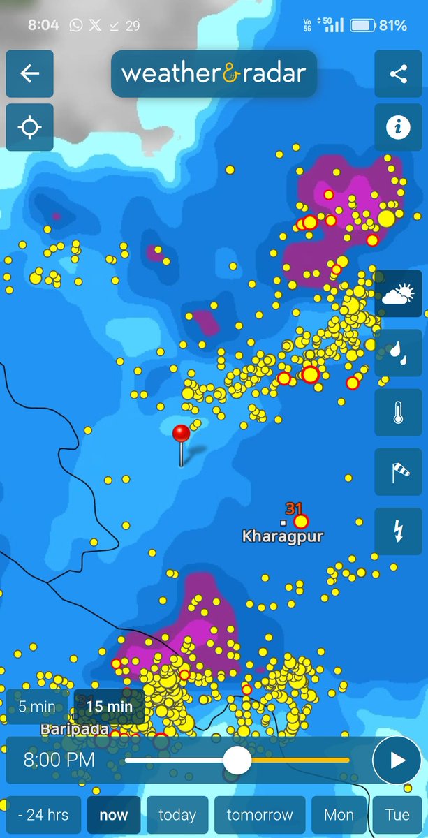 sarkar2472's tweet image. A moderate intensity norwester is currently affecting western districts of west bengal and northern odisha. Stay safe. Don't venture out side during the storm.