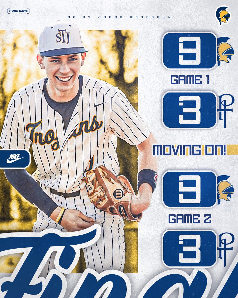 The Trojans win both games yesterday to advance to the 3rd round of the playoffs! Both games end with a 9-3 score! The Trojans will host Glenwood Academy next week at Home.