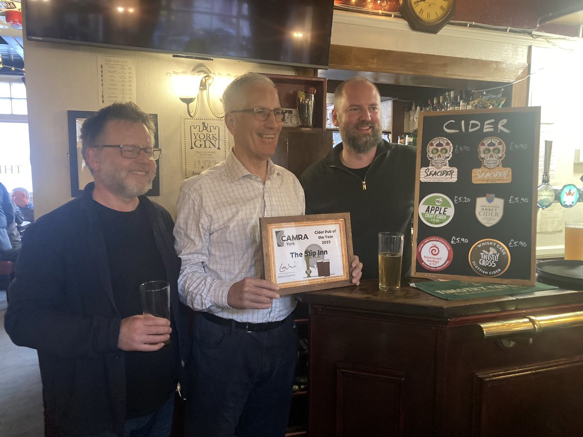 YorkSPBW (@yorkspbw) on Twitter photo Great presentation <a href="/theslipinnyork/">The Slip Inn</a> for <a href="/YorkCAMRA/">York CAMRA</a> Cider Pub of the Year last night which is very well deserved 👏🍺 congratulations to all of the team at the Slip… 🍻🍻 <a href="/theyorkmix/">YorkMix</a> <a href="/yorkpress/">The Press</a> <a href="/CampaignforPubs/">Campaign for Pubs</a> <a href="/RoamingRidings/">Roaming the Ridings - A Yorkshire Pub Guide</a> Great presentation <a href="/theslipinnyork/">The Slip Inn</a> for <a href="/YorkCAMRA/">York CAMRA</a> Cider Pub of the Year last night which is very well deserved 👏🍺 congratulations to all of the team at the Slip… 🍻🍻 <a href="/theyorkmix/">YorkMix</a> <a href="/yorkpress/">The Press</a> <a href="/CampaignforPubs/">Campaign for Pubs</a> <a href="/RoamingRidings/">Roaming the Ridings - A Yorkshire Pub Guide</a>