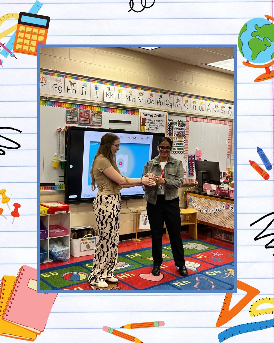 TheOfficeCARES's tweet image. ⭐️4/11/25⭐️
Community liaison, Rosalina and Ph. D student Piper, participated in Thurgood Marshall Elementary School Career Day
They both were able to inform students about their current career paths…This fun filled morning left everyone with smiles on their faces!