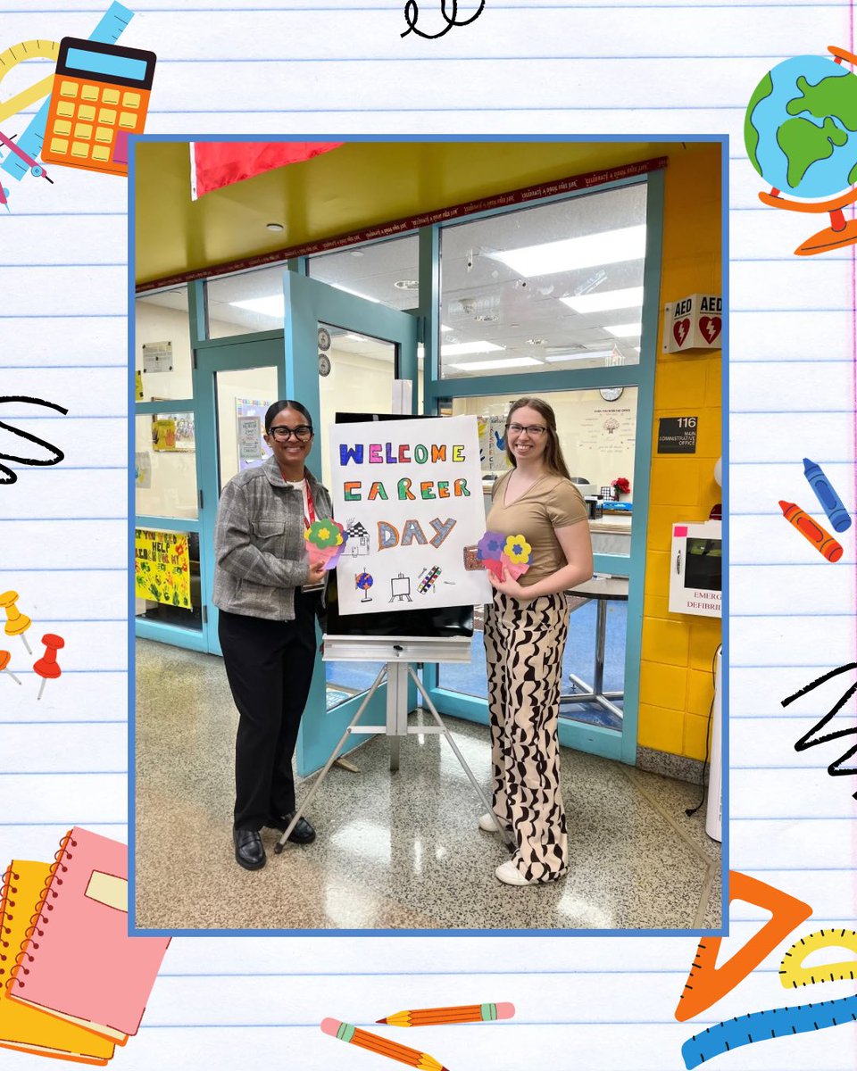TheOfficeCARES's tweet image. ⭐️4/11/25⭐️
Community liaison, Rosalina and Ph. D student Piper, participated in Thurgood Marshall Elementary School Career Day
They both were able to inform students about their current career paths…This fun filled morning left everyone with smiles on their faces!
