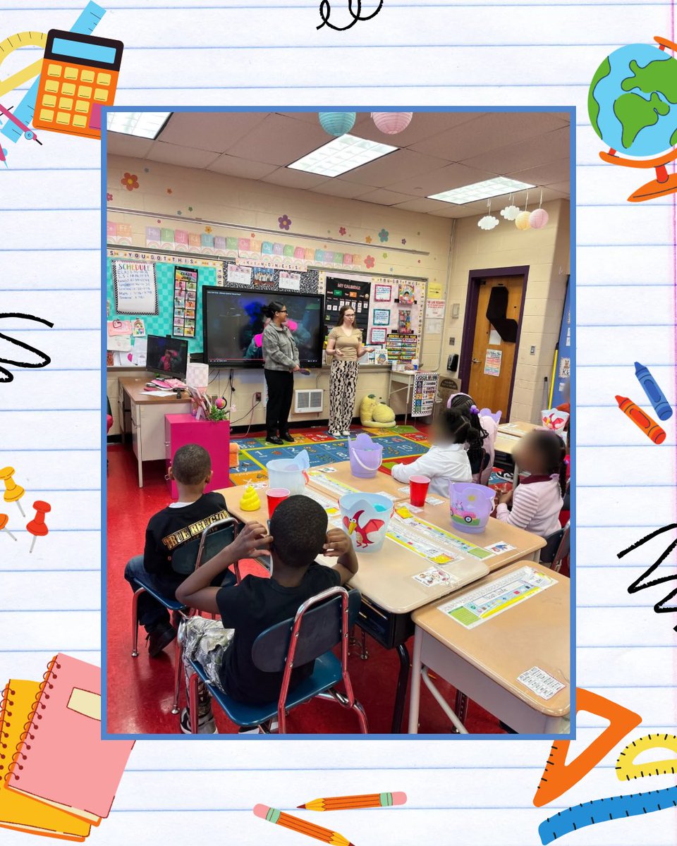 TheOfficeCARES's tweet image. ⭐️4/11/25⭐️
Community liaison, Rosalina and Ph. D student Piper, participated in Thurgood Marshall Elementary School Career Day
They both were able to inform students about their current career paths…This fun filled morning left everyone with smiles on their faces!