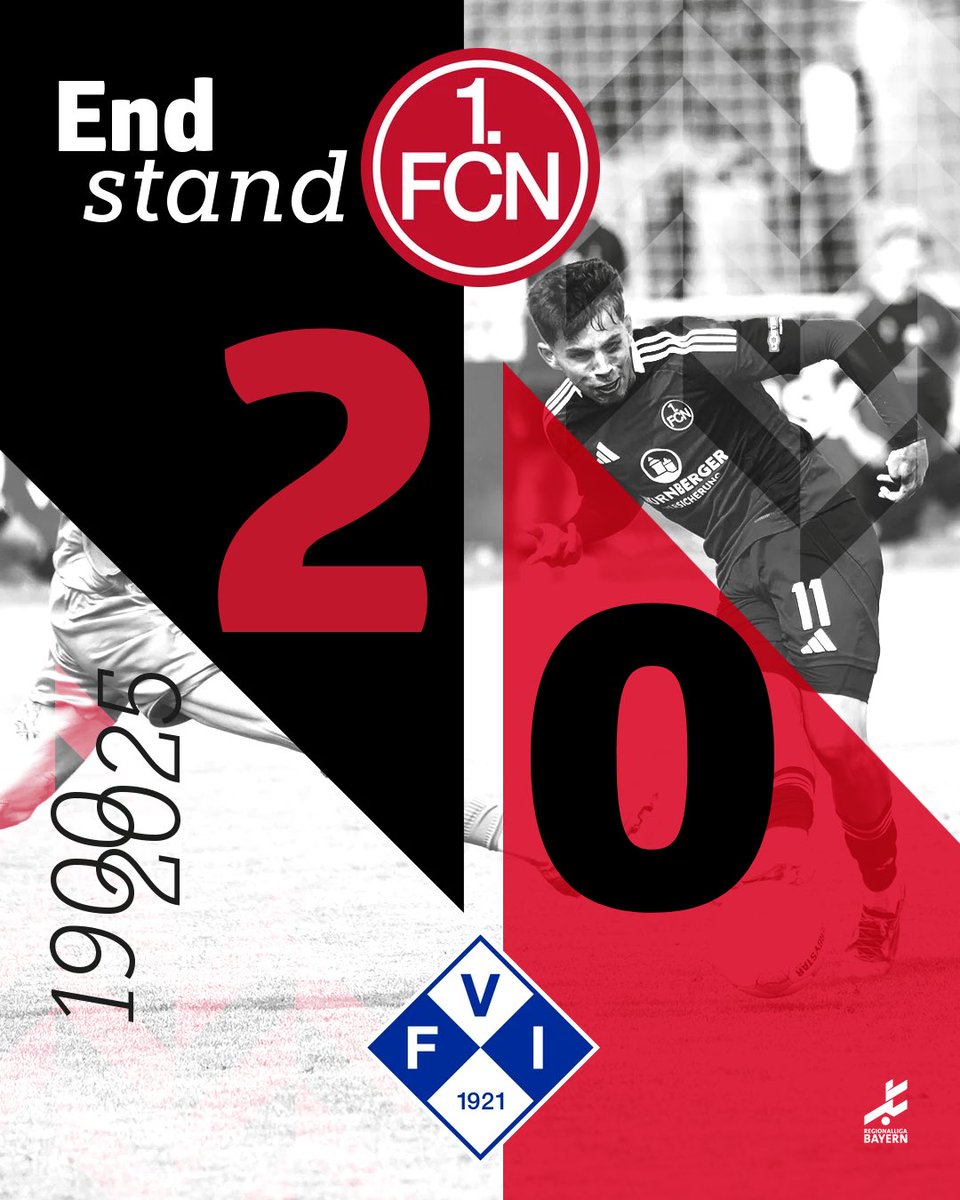 fcn_nachwuchs's tweet photo. BIG POINTS GEGEN ILLERTISSEN!🤩
Durch Treffer von #Forkel und #Menig bezwingen wir Illertissen mit 2:0 und sammeln wichtige 3️⃣ Zähler ein!🥳
#fcn | #clubnachwuchs https://t.co/B6INY0gy5K