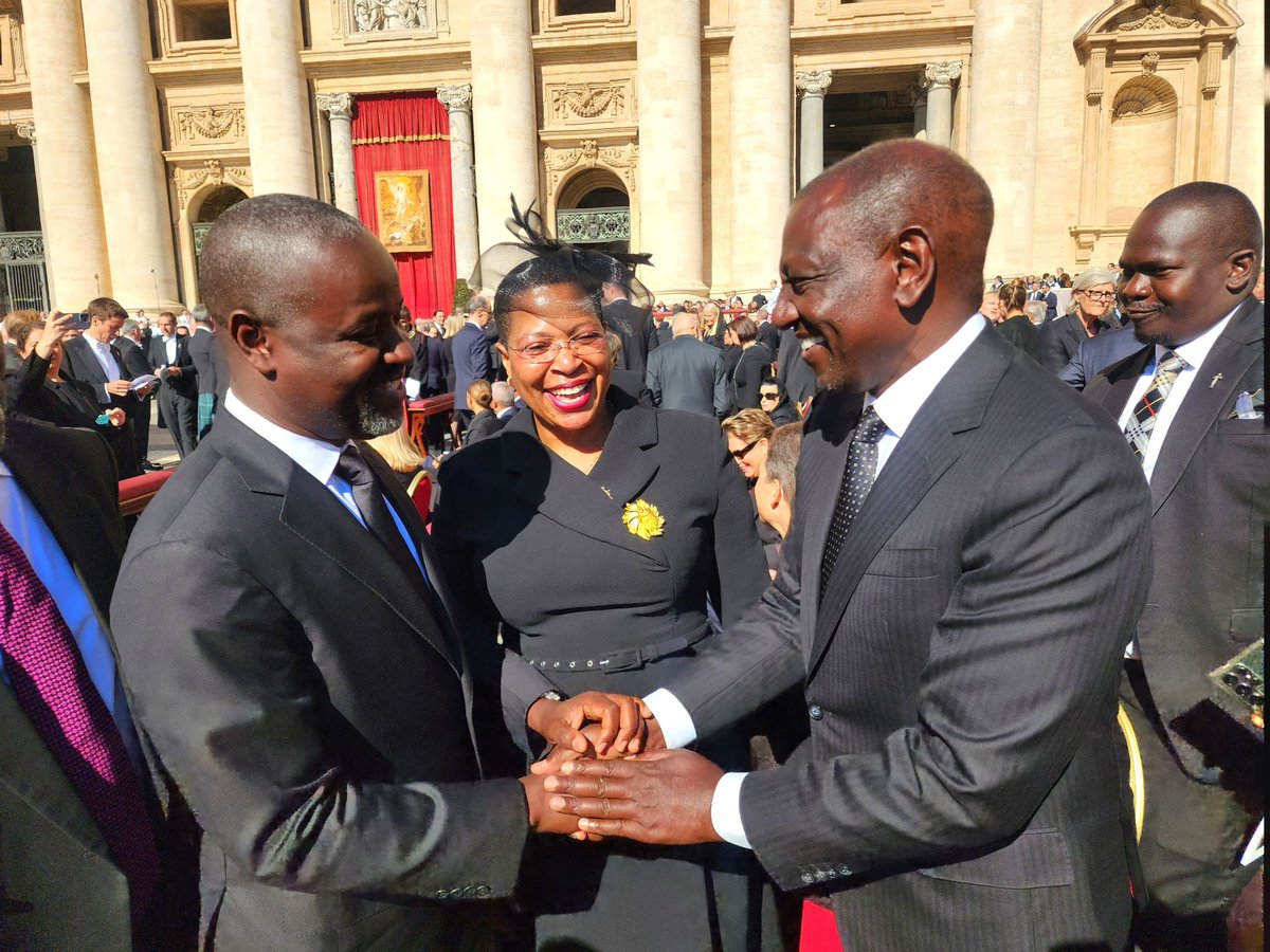 Together with my sister the Rt. Hon. Anitah Among, we joined world leaders and the faithful for the burial of His Holiness Pope Francis today at Vatican. I’m glad I had the chance to bid farewell to my spiritual leader who meant a lot to me personally. May His Soul Rest in