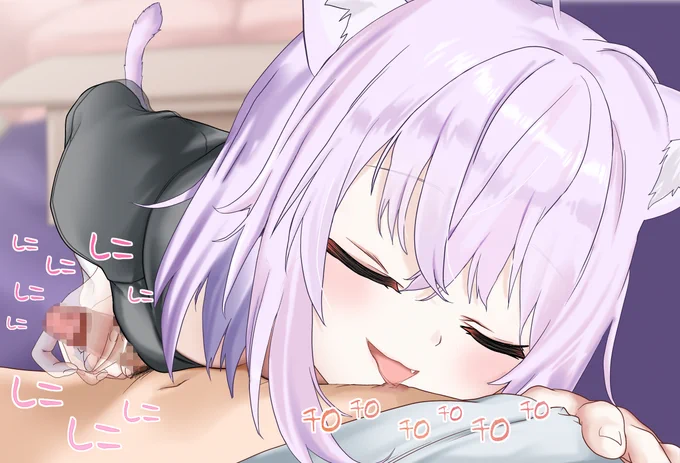 okyn 乳首舐め手コキ 