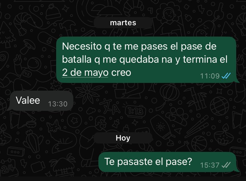 Lo único q me importa ahora mismo la verdad