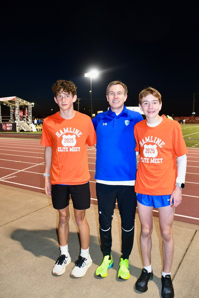 Erik Semling finished 4th at the Hamline Elite Meet with a PR and new Cotter record: 9:11.17 in the 3200m! He broke a 15+ year-old record held by Donny Wassinger. Ryan Littlefield placed 16th with a 9:50! #CotterRamblers