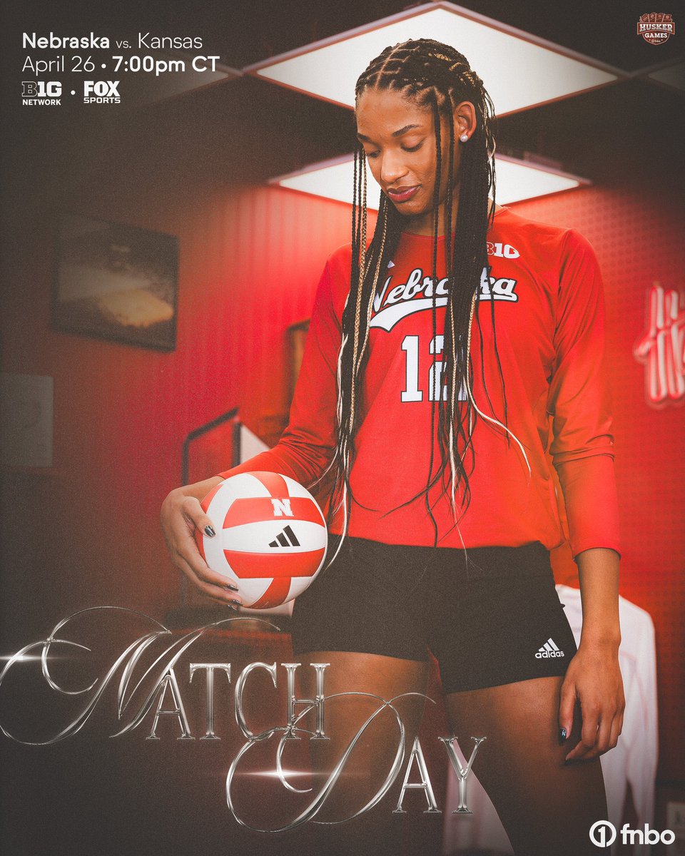 HuskerVB's tweet image. We’re back baby! 😁

🆚: Kansas
🕖: 7:00pm CT
📍: Devaney Sports Center
📺: @BigTenNetwork 
💻: FOX Sports App