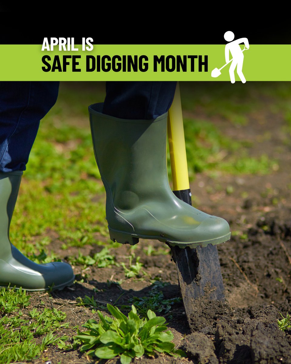 CentralElectric's tweet image. Did you know April is dedicated to Safe Digging Month? Whether you're tackling a DIY project or a professional job, always call 811 beforehand. Let's dig safely and avoid unnecessary risks! #SafeDiggingMonth #Dial811