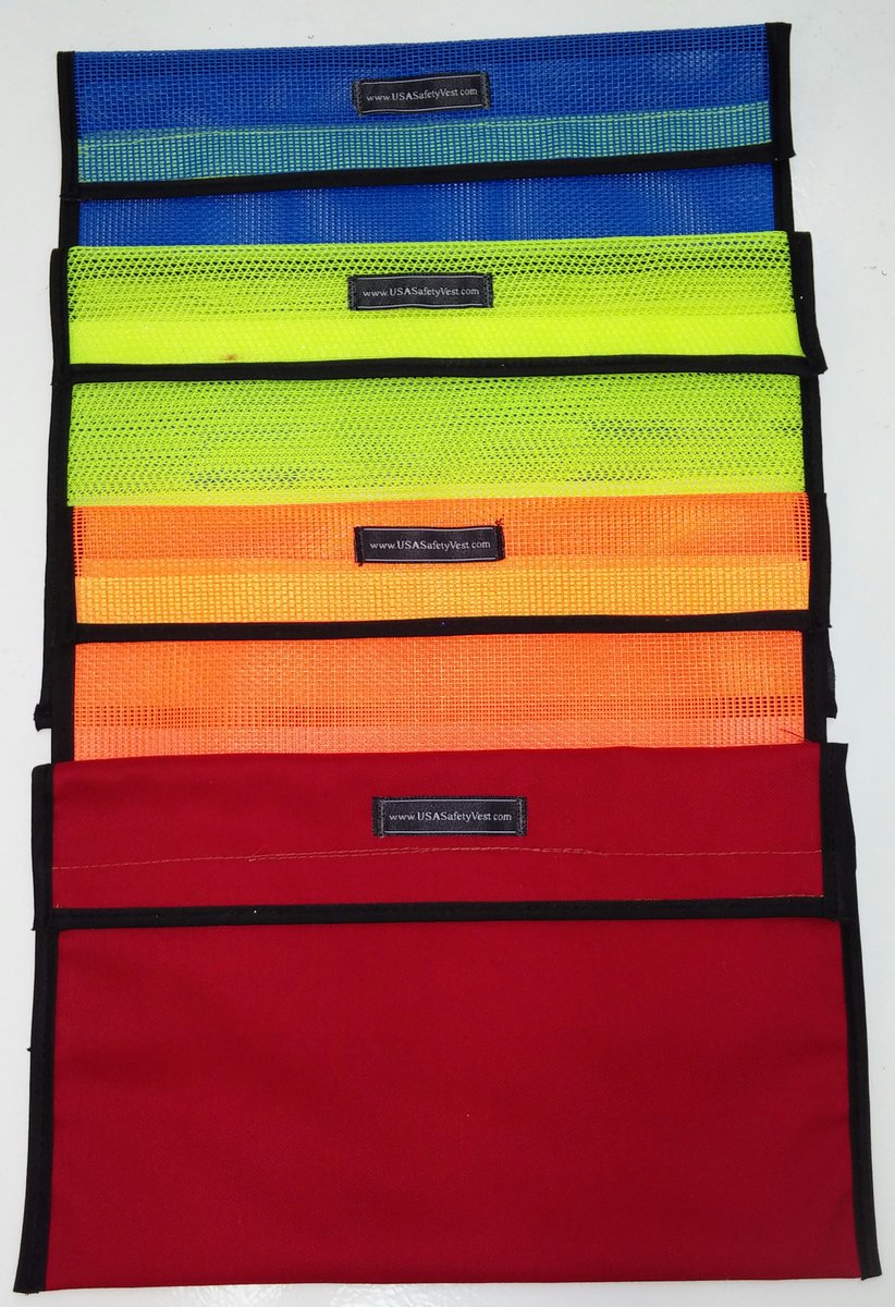 mtssafetyinc's tweet photo. Need a custom bag? 
MTS Safety can make a bag for your specific needs. The bags in the picture below are used for safety vest. We make these larger for rainwear. The material is vinyl-coated mesh. It will not mold or mildew so it is perfect for rainwear. https://t.co/8WCSRHUEJT