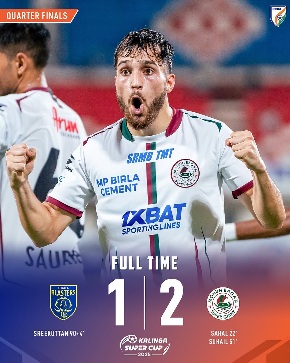 IshanDutta57571's tweet photo. Seniors or Juniors doesn't matter what matters the most is to win and that we have delivered on the pitch ... Kudos to Players,Coaches and Backroom staffs as well . JOY Mohunbagan 💚 ❤️
#JoyMohunBagan #SuperCup2025 #ISLFinal #IndianFootball #KBFC #kbfcmbsg https://t.co/ji1ooKs7RM