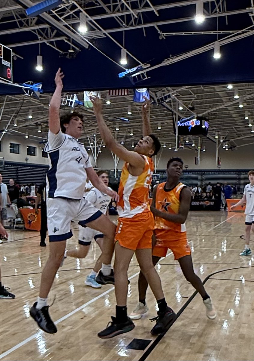 Rock It Sports 6’5 2028 Bennett Friday (Douglas Freeman HS) scores with the jump hook after backing his man down.  Hits the high post jumper.  Active on the glass on both ends.  #BigShots #RichmondJam ⁦<a href="/BigShotsToday/">Hit The BIG SH🏀TS</a>⁩ ⁦<a href="/BigShotsGlobal/">BIG SH🏀TS</a>⁩