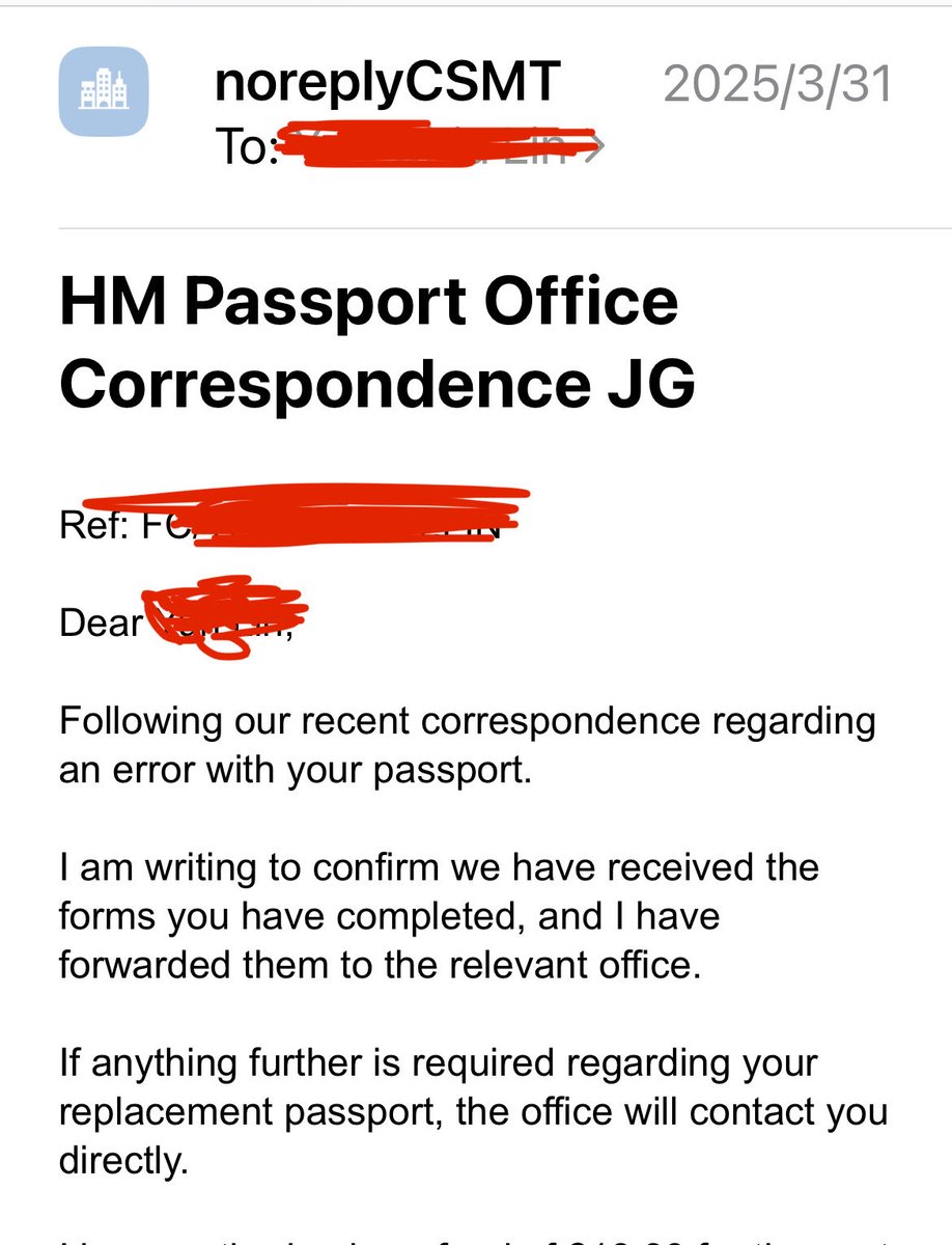 phoenixjahL's tweet image. Later on that afternoon, I received an email from HMPO confirming they've received my new form, but no acknowledgement of my Taiwan passport

#lifeinuk #GovFail