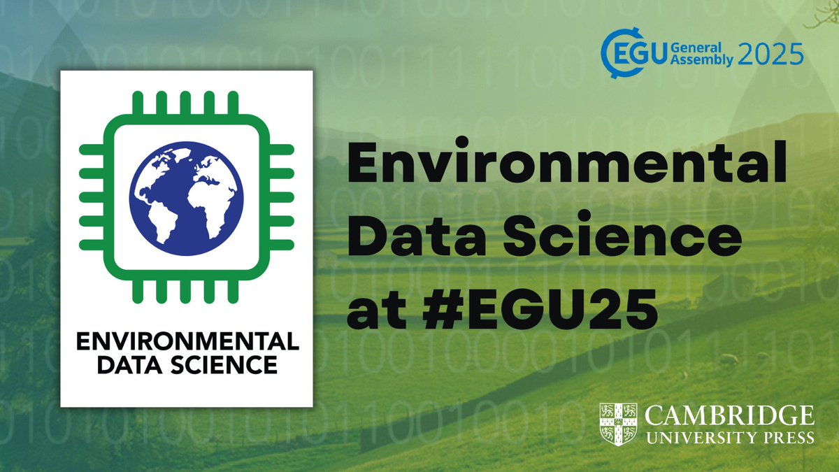 Environmental Data Science (@envdatascience) on Twitter photo We’re excited to be part of this year’s #EGU25 in beautiful Vienna! If you're attending, come see us at the <a href="/CambridgeUP/">Cambridge University Press</a> - booth #09 and check out our call for papers related to an EGU workshop - cup.org/4jHn4ja
#Geoscience #ClimateTech <a href="/CambUP_EarthSci/">CambUP Earth and Environmental Science</a> We’re excited to be part of this year’s #EGU25 in beautiful Vienna! If you're attending, come see us at the <a href="/CambridgeUP/">Cambridge University Press</a> - booth #09 and check out our call for papers related to an EGU workshop - cup.org/4jHn4ja
#Geoscience #ClimateTech <a href="/CambUP_EarthSci/">CambUP Earth and Environmental Science</a>