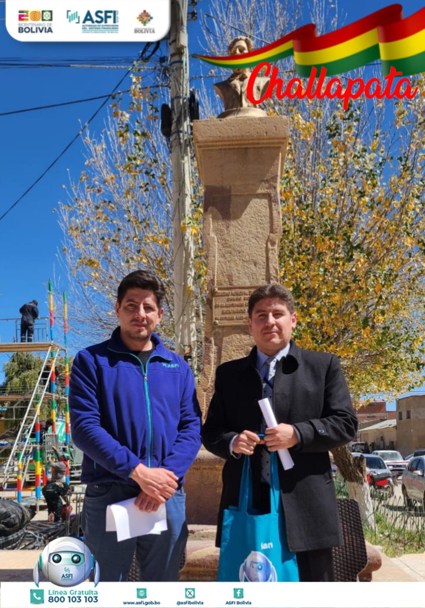 Estudiantes de la Facultad de Ciencias Económicas Financieras y Administrativas u estudiantes de los colegios de Challapata, estuvieron visitando el stand de #ASFI en la noveda Jornada de Educación Financiera “2025 Bicentenario de Bolivia” 
#UnidosEnElBicentenario