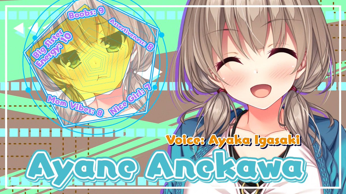 📊Just a little thing, but I do like when these types of radar charts show up in character introductions in #visualnovel. It's a pretty fun way to quickly explain their character.

(VN is Real Anime Situation DT)