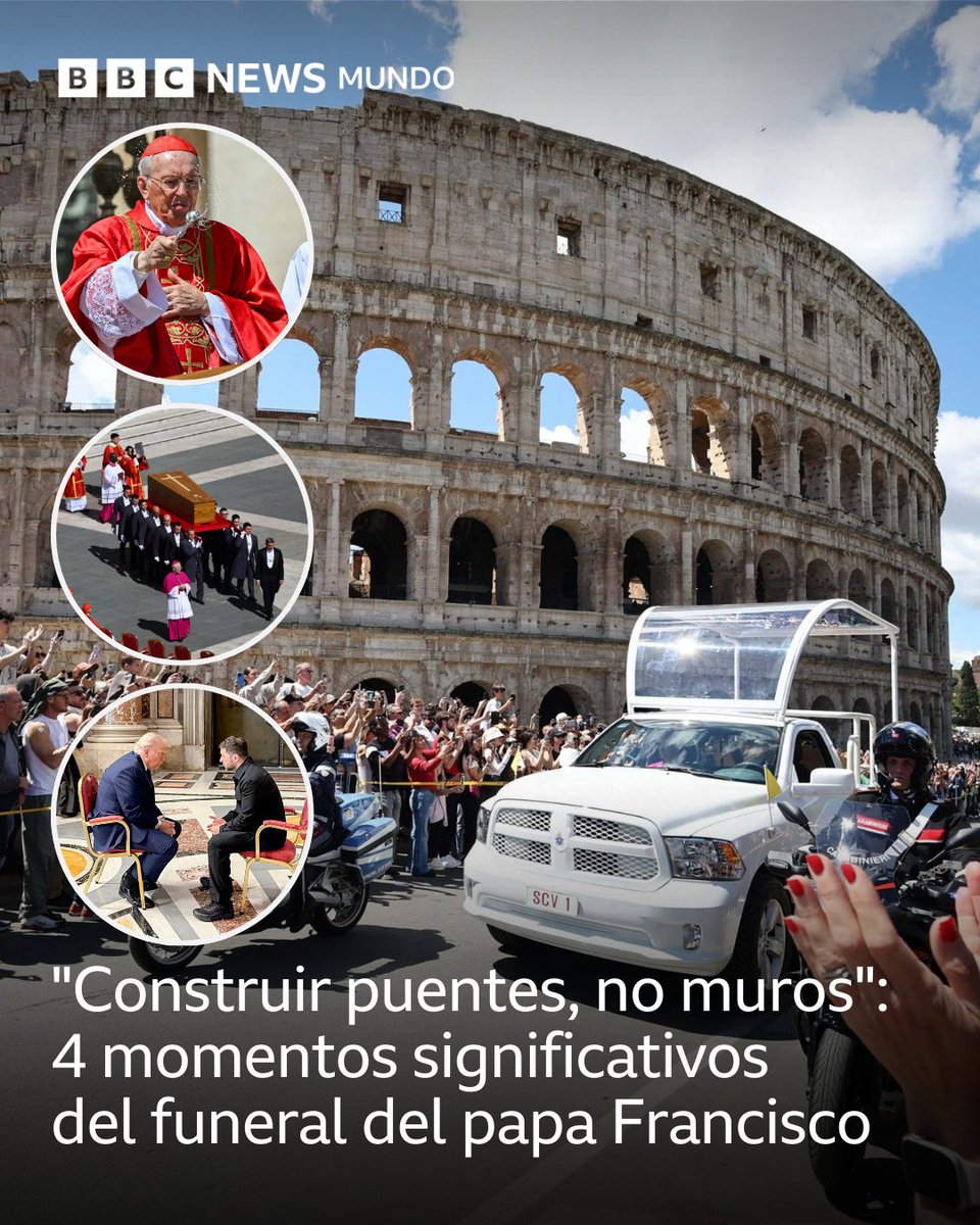 Se vivió una jornada inédita para despedir al primer pontífice latinoamericano 👉 bbc.in/4jpczBp