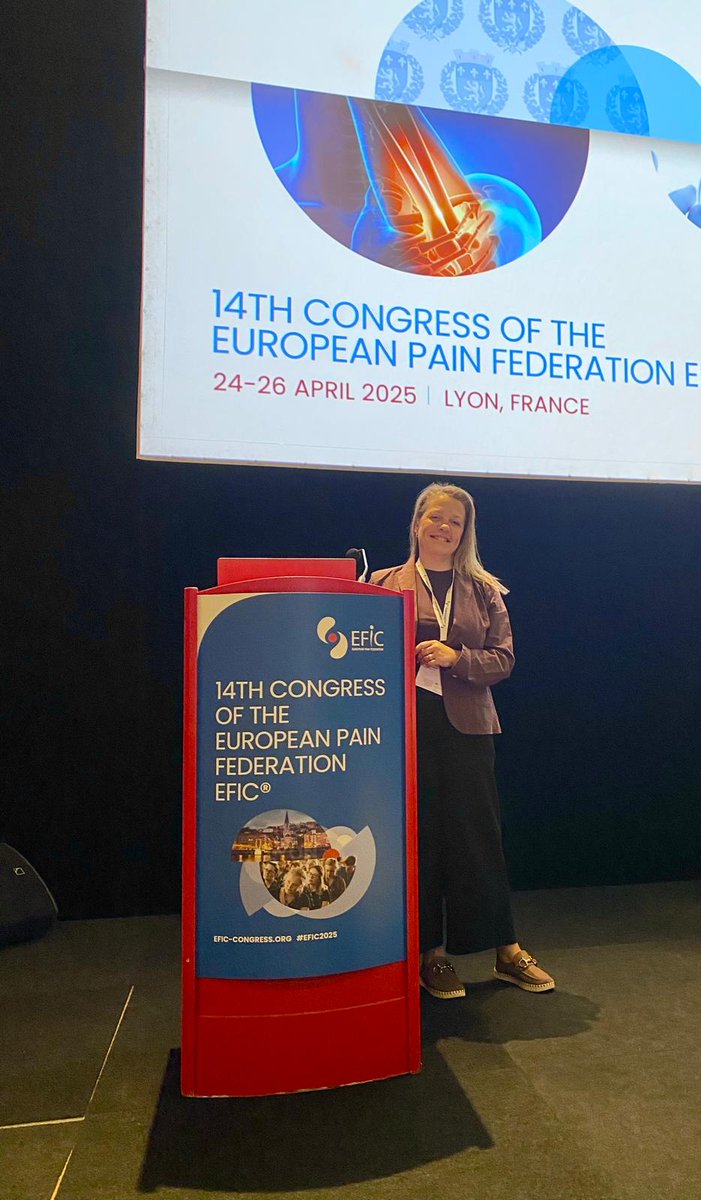 Thrilled to present our systematic review/meta-analysis on online pain management programs at #EFIC2025! Honoured to join the debate on digital interventions in chronic pain with @IndreLjungarIndre, Jules Phalip &amp; <a href="/bartels_sa54383/">Sara Laureen Bartels</a>. Great discussions! #DigitalHealth