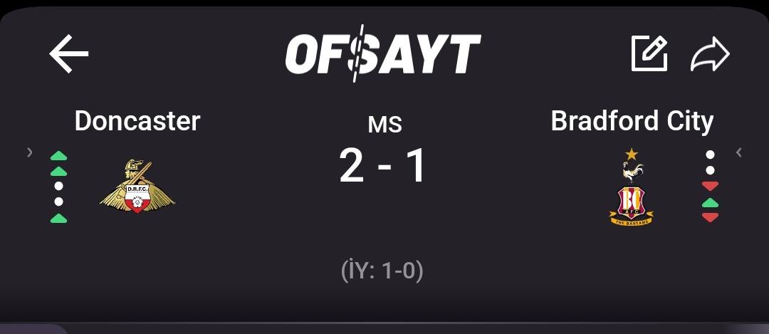 Scoreseer1's tweet photo. MS 1 ✅

EV 1.5 ÜST ✅ https://t.co/S2sRPb96ar