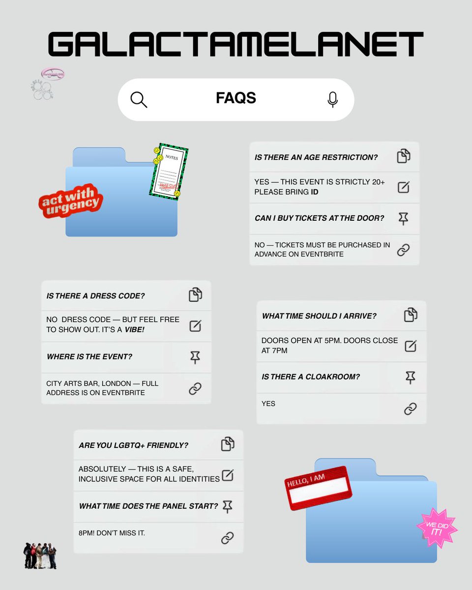 galactamelanin's tweet photo. Here’s everything you need to know before pulling up to GALACTAMELANET TOMORROW! 🥂🥳

Final tickets via https://t.co/jyifm6cXP7! https://t.co/ON7nWWP6sc
