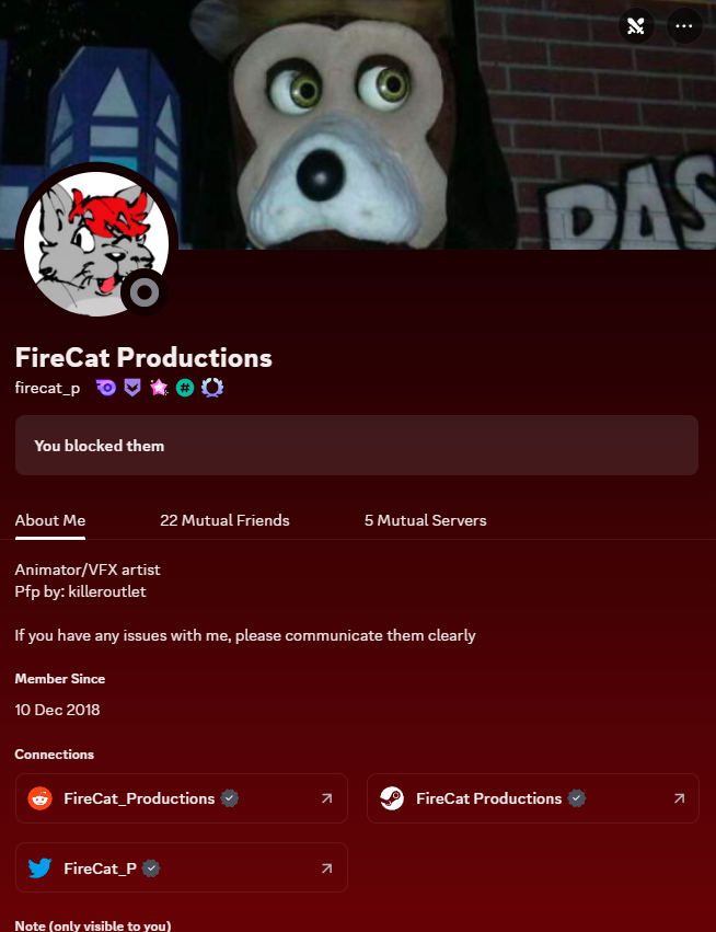This thread is to bring to light the predatory behavior of FireCat Productions, a member of the SW64 community who on many occasions has included non-consenting minors in fetish content under the guise of jokes.