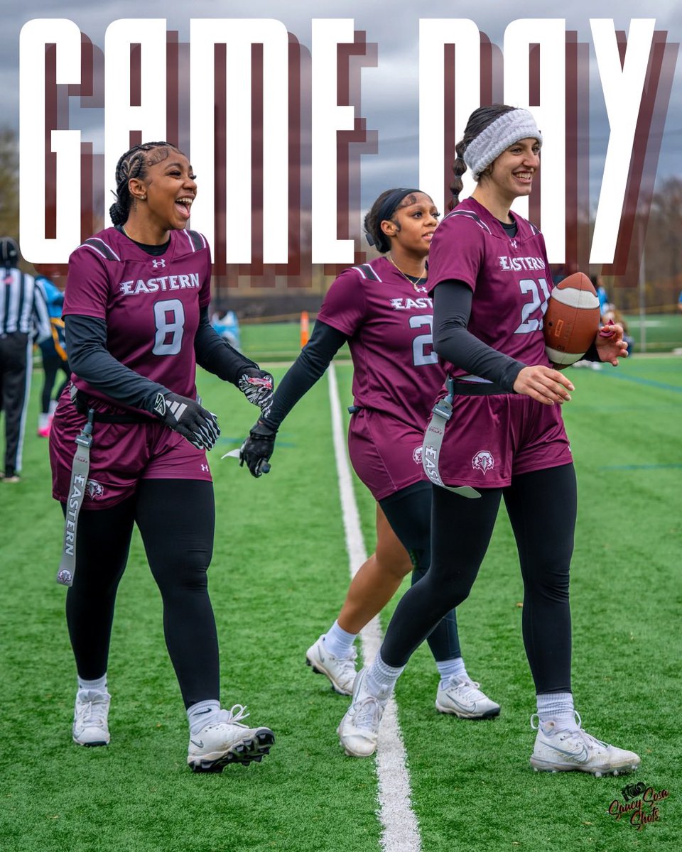 AMANDAbolic's tweet image. 13-3 Regular season finish and PLAYOFFS bound!
Eastern Flag Football takes the field today to fight for the conference title at Marymount University at 3PM
So PROUD of these athletes in their inaugural season 🦅🦅🦅