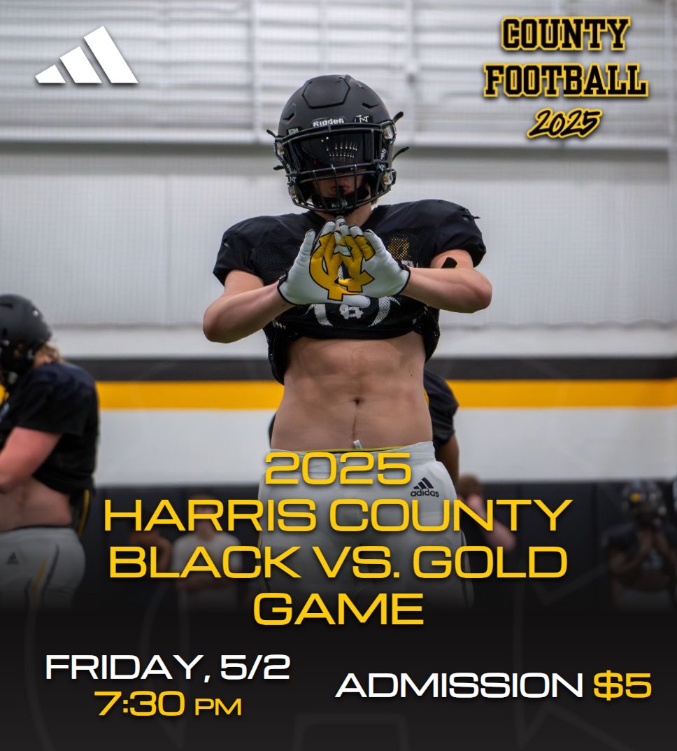 Harris County Football (@countyfootball1) on Twitter photo We are so excited to be back on the field. We can not wait to see everyone at the Black and Gold Game Friday at Tiger Stadium. #RecruitTheCounty <a href="/Coach_Twatson66/">Tommy Watson</a> <a href="/RecruitGeorgia/">Recruit Georgia</a> <a href="/BigFaceSportss/">BigFaceSports, (Recruiting & Scouting)</a> @<a href="/BrooksAustinBA/">Brooks Austin</a> <a href="/RustyMansell_/">Rusty Mansell</a> We are so excited to be back on the field. We can not wait to see everyone at the Black and Gold Game Friday at Tiger Stadium. #RecruitTheCounty <a href="/Coach_Twatson66/">Tommy Watson</a> <a href="/RecruitGeorgia/">Recruit Georgia</a> <a href="/BigFaceSportss/">BigFaceSports, (Recruiting & Scouting)</a> @<a href="/BrooksAustinBA/">Brooks Austin</a> <a href="/RustyMansell_/">Rusty Mansell</a>