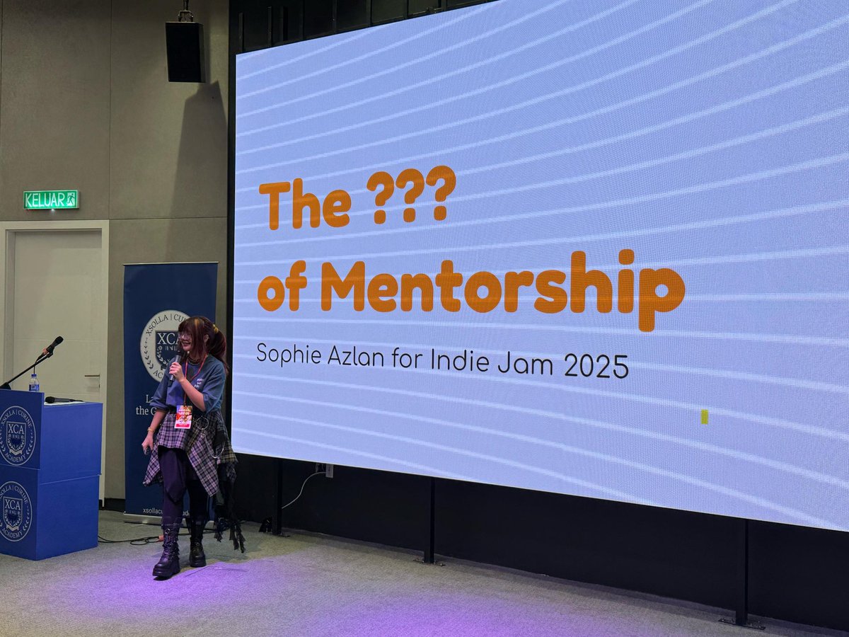 so thankful for the opportunity to speak on mentorship for the #IGDA mentor cafe event at <a href="/indiejam_my/">Indie Jam</a> today - i hope it was insightful and had something positive to take away, thank you for having me! #indiejam2025 

(📸: <a href="/erickritcherlim/">erickrlim.fbx</a>)