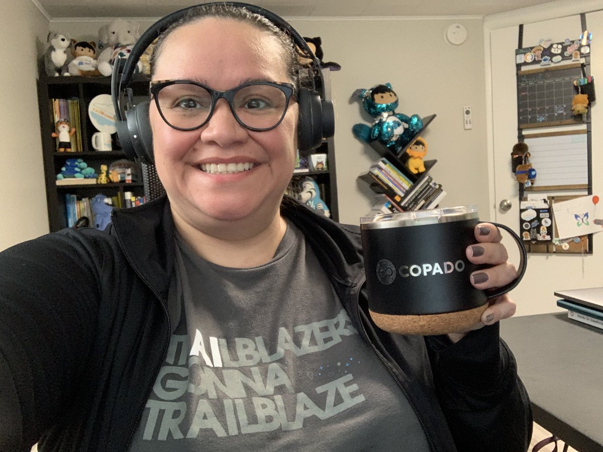 blancavleon's tweet image. #SalesforceSaturday begins at home with a class session as I continue working on my AI &amp;amp; ML program with #PurdueUniversity. Thankful for my fav @CopadoSolutions coffee mug and #TrailblazerCommunity spirit. #TrAIlblazersGonnaTrailblaze #RADwomen #SalesforceMVP #WomenTechmakers
