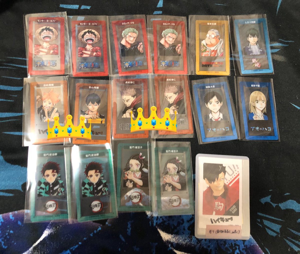 torihiki_m0ri's tweet photo. 【交換/譲渡】ジャンプ クリアカード ジャンフェス JF2025

譲
画像参照

求
220円/点+送料
南雲 五条

譲渡の場合、👑は無印から1枚につき2枚以上含む取引のみ https://t.co/jz0hWtajcS