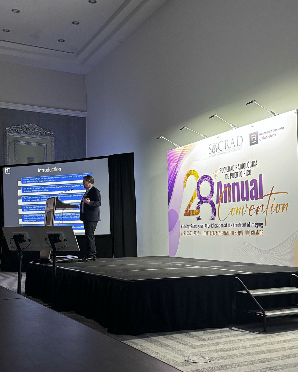 Starting Day 2 with Dr. Antonio Luna Alcalá —&gt; Integrated AI Assisted Diagnosis of Prostate Carcinoma and the Role of the Radiologist in AI. #radiology #socrad2025 #artificialintelligence #radleader
