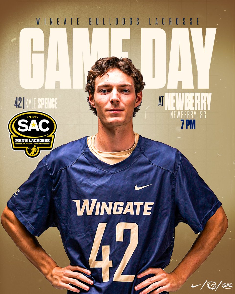 WU_Bulldogs's tweet photo. GameDay for @WingateLacrosse 🥍 !!
🆚 @NewberrySports
📍 Newberry, SC
⏰ 7 PM (SAC Tourney Quarters)
📽️ https://t.co/ip5QFr5e7N
📊 https://t.co/8Bb0kneaGg
📰 https://t.co/KQneKoQnM7
#OneDog | #WUMLAX https://t.co/pwXqxbn1q8