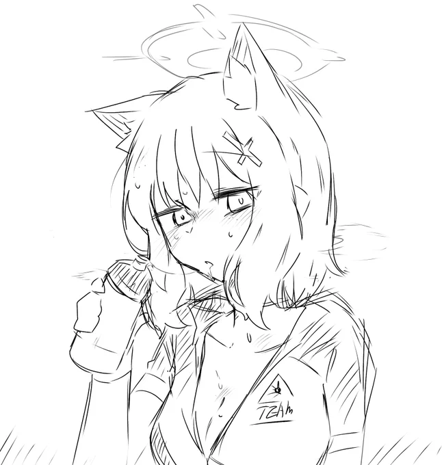 シロコ落書き
#ブルアカ #ブルーアーカイブ 