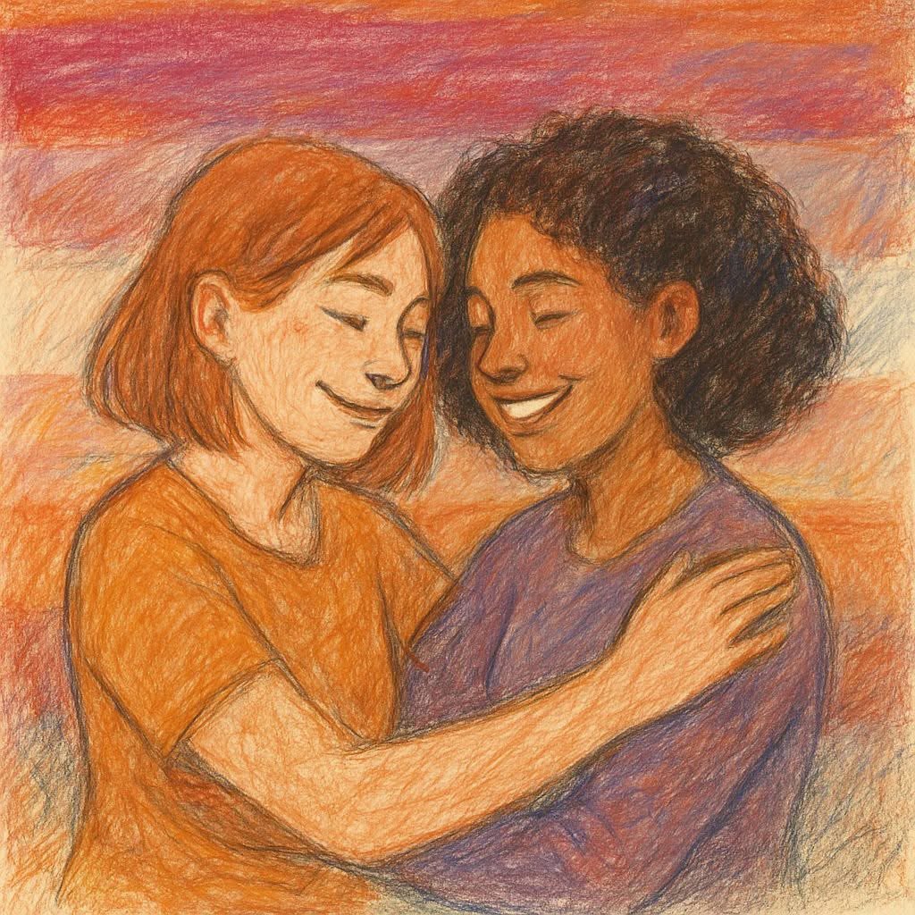 Hemen gaude.
Etxean
Kalean
Lantokian.

#A26 Ikusgarritasun Lesbikoaren eguna.

-----

Aquí estamos.
En casa.
En la calle.
En el curro.

#26A Día de la visibilidad lésbica.