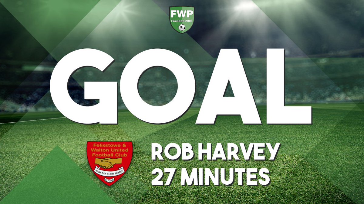 GOAL: FELIXSTOWE &amp; WALTON UNITED 2-0 Witham Town - Rob Harvey (27') #IsthmianLeague fwp.co/ZX4M28