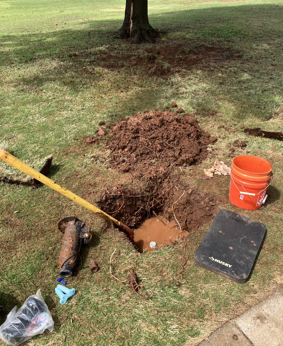 A week full of irrigation repairs caused by lightning. Staff got all repairs wrapped up by day’s end yesterday.