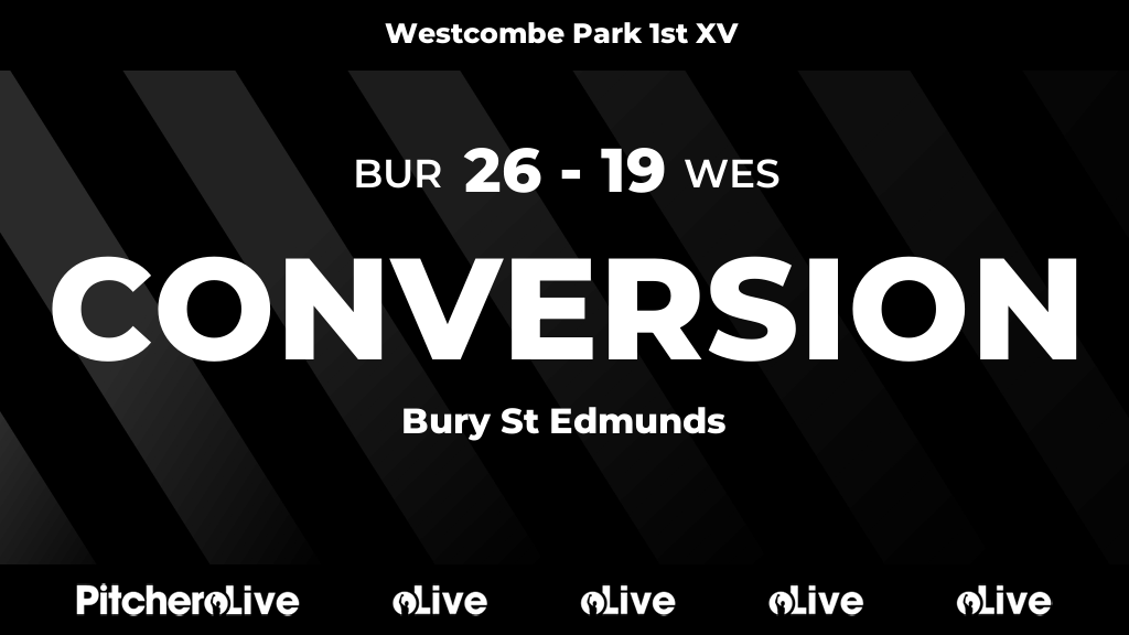 31': Conversion for Bury St Edmunds
#BURWES #Pitchero
westcombeparkrugby.co.uk/teams/20223/ma…